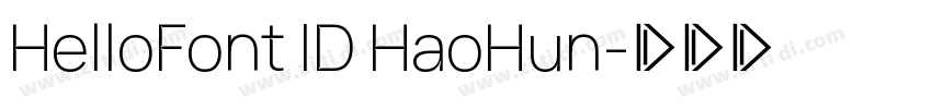 HelloFont ID HaoHun字体转换